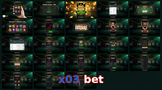 Main screen of X03 Bet bet page for PK players