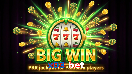 Big win animation on X03 Bet slot game